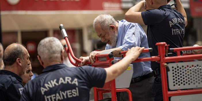 Ankara'da 10 katlı binadaki yangından ilk görüntüler 12