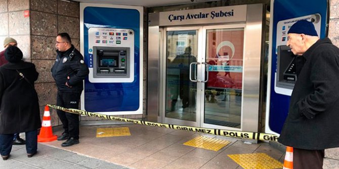 Avcılar'da banka soygunu