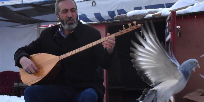 Terör gazisinin güvercin sevgisi soğuk dinlemiyor