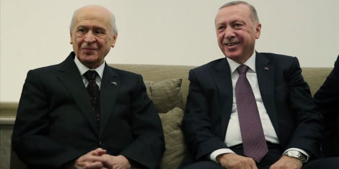 Cumhurbaşkanı Erdoğan ile MHP Genel Başkanı Bahçeli görüştü