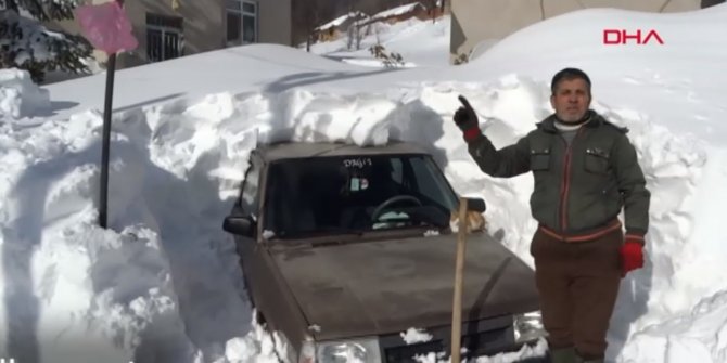 Kar kalınlığı 3 metreyi aştı