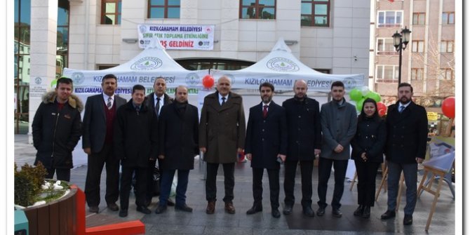 Kızılcahamam'da atık toplama noktası kuruldu