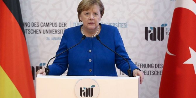 Merkel: Türk-Alman Üniversitesi Türk-Alman ortaklığını simgelemektedir
