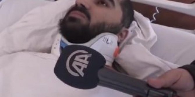 Yaralı depremzede, yaşadıklarını anlattı