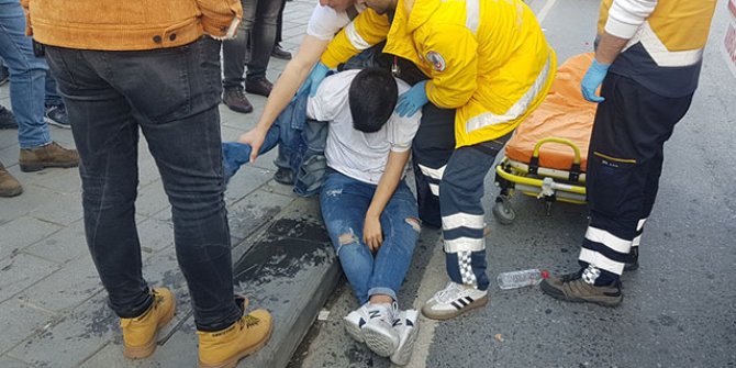Taksim'de ibretlik görüntü