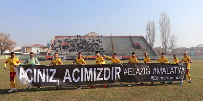 Amatör lig takımından ‘Elazığ’ kampanyası
