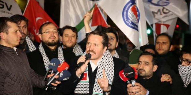 Sözde Orta Doğu barış planına İstanbul ve Ankara'da büyük protesto