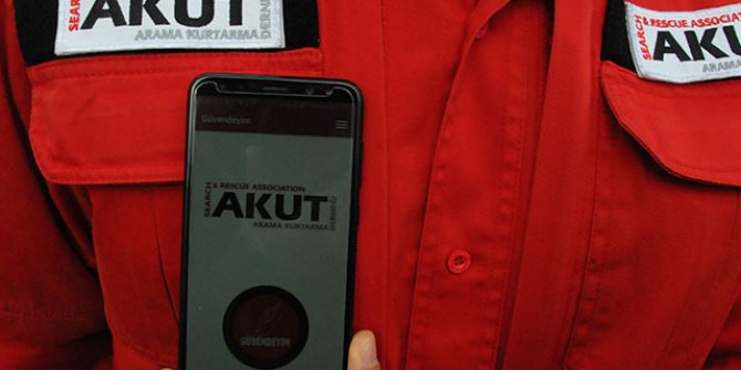AKUT’un 'Güvendeyim' uygulamasına depremden sonra ilgi