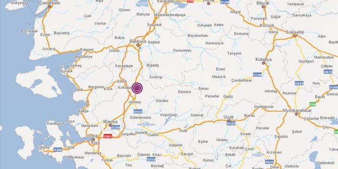 Manisa'da 4,4 büyüklüğünde deprem