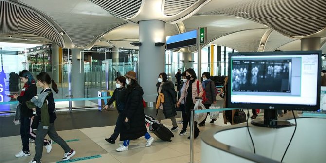 İstanbul Havalimanında termal kamera kontrolü devam ediyor