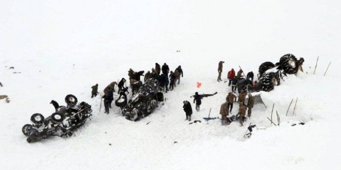 Van'da çığ felaketi