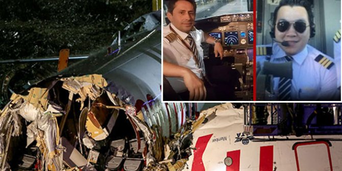 Kaza yapan Pegasus uçağı pilotlarının fotoğrafları