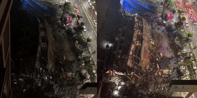 Çin'de koronavirüs hastalarının karantinada tutulduğu otel çöktü