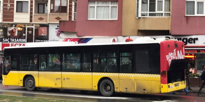 İETT otobüsünde yangın