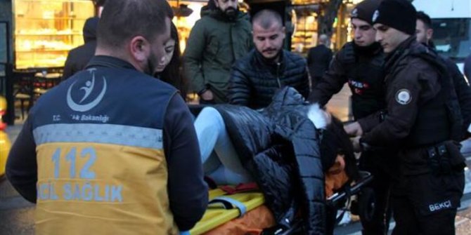 Taksim Meydanı’nda hareketli anlar: Elini bir an olsun bırakmadı…