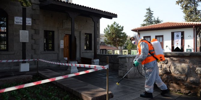 Altıdnağ tarihi mekanlarda koronavirüs temizliği