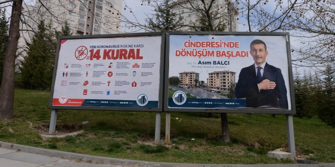 14 kural Altındağ'da billboardlarda