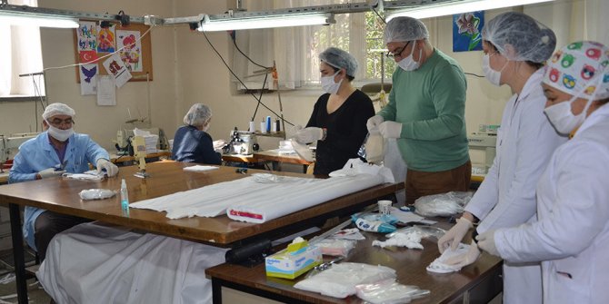 Meslek liselerinden koronavirüsle mücadeleye büyük katkı