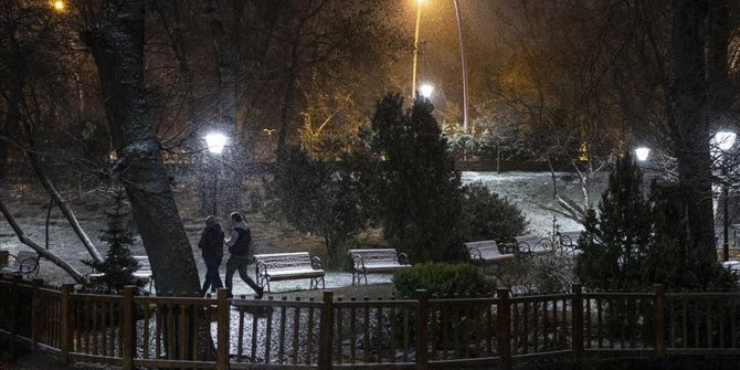 Başkent mart ayında beyaza büründü