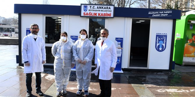 Büyükşehir Belediyesi Kızılay'da  “Sağlık Kabini” kurdu