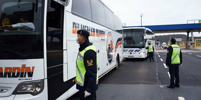 Yolcu otobüslerinde koronavirüs denetimi