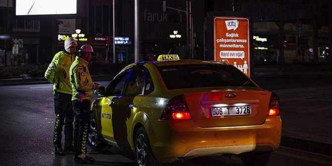 O taksicilere ceza kesildi