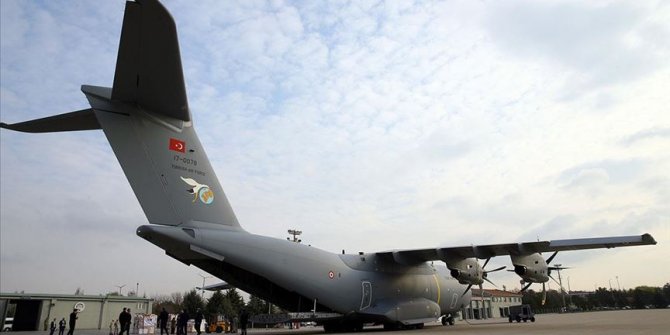 Türkiye'den ABD'ye tıbbi yardım götüren ikinci uçak Ankara'dan hareket etti