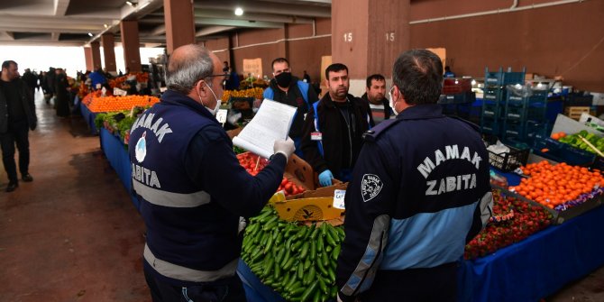 Mamak’ta Pazar Yerlerinde Covid-19 Düzeni