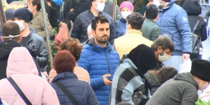 Semt pazarı tıklım tıklım doldu