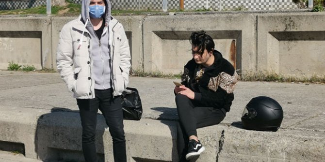Yasağa rağmen sahile geldiler