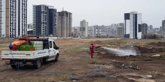 Keçiören’de ilaçlama ve larvasit çalışmaları devam ediyor