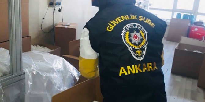 Ankara'da kaçak üretilen 30 bin maske ele geçirildi