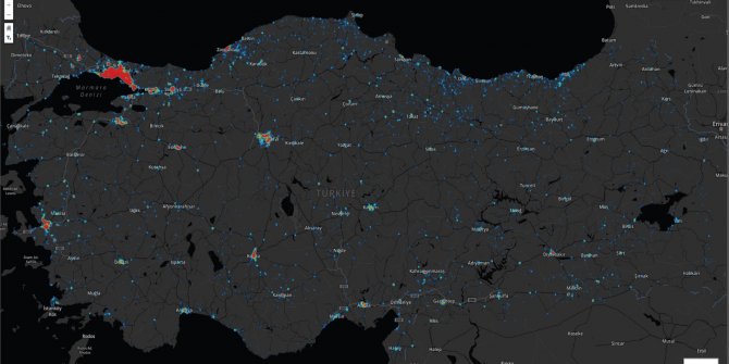 Türkiye'nin koronavirüs haritası