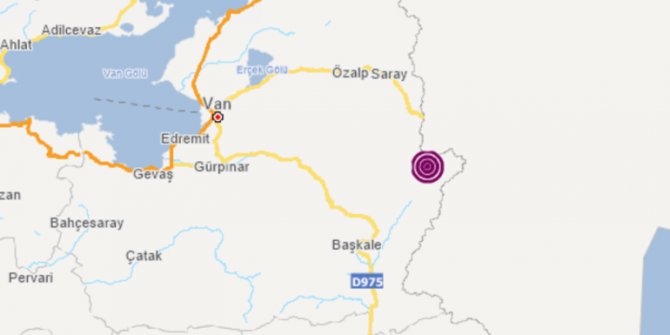 Van'da korkutan deprem