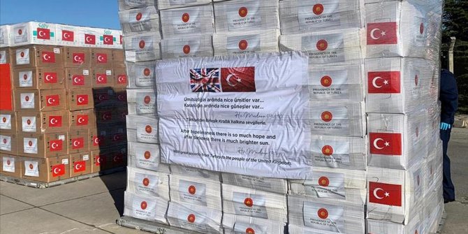 İkinci grup sağlık malzemeleri İngiltere'ye gönderildi