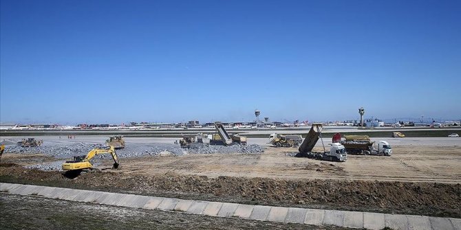 Atatürk Havalimanı'ndaki hastane inşaatında hummalı çalışmalar sürüyor