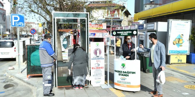 Mamak Belediyesi'nden Dezenfektan Tüneli