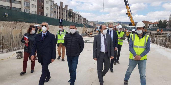 Başkan Şimşek Konya Yolu inşaat çalışmalarını yerinde inceledi