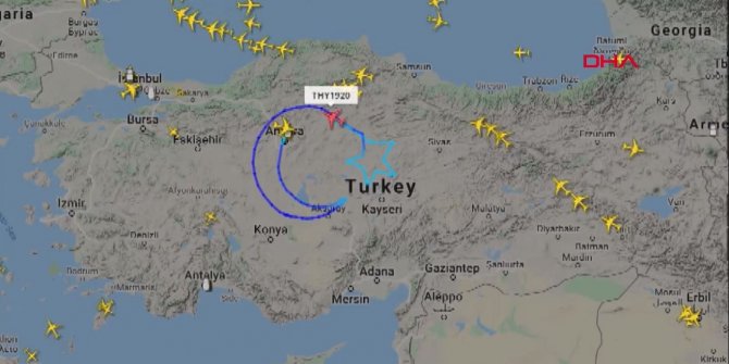 TK-1920 gökyüzünde ay-yıldız çizdi