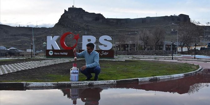 İlk iftar topu Kars'ta atıldı