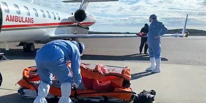 İsveç'teki Türk hasta ambulans uçakla yola çıktı