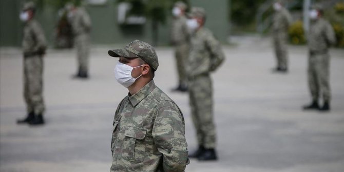 Askeri birlikte koronavirüs tedbirleri üst seviyede