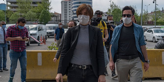 Canan Kaftancıoğlu, ifade vermek için adliyeye geldi