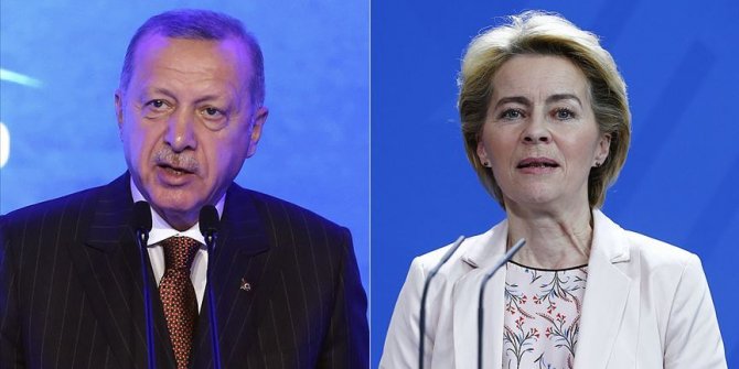 Erdoğan, AB Komisyonu Başkanı ile görüştü