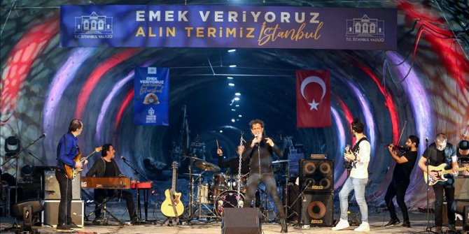 İstanbul Valiliği yerin 72 metre altında 1 Mayıs konseri düzenledi