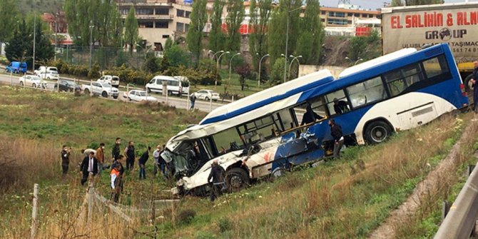 Ankara'da TIR ile EGO otobüsü çarpıştı
