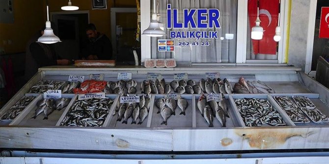 Küçük teknelerle avlanan balıklar tezgahları süslüyor