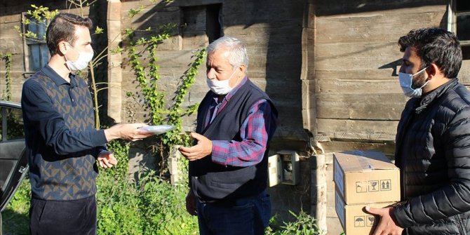 'Vefalı kadınlar'ın ürettiği maskeler köylere ulaştırılıyor