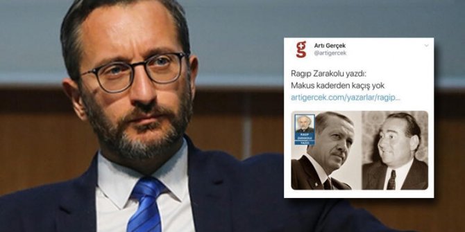 İletişim Başkanı Altun: Cumhurbaşkanımızın sonuna kadar arkasındayız