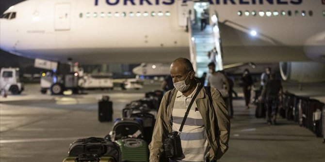 Maldivlerden 209 Türk vatandaşı THY uçağıyla Ankara'ya getirildi